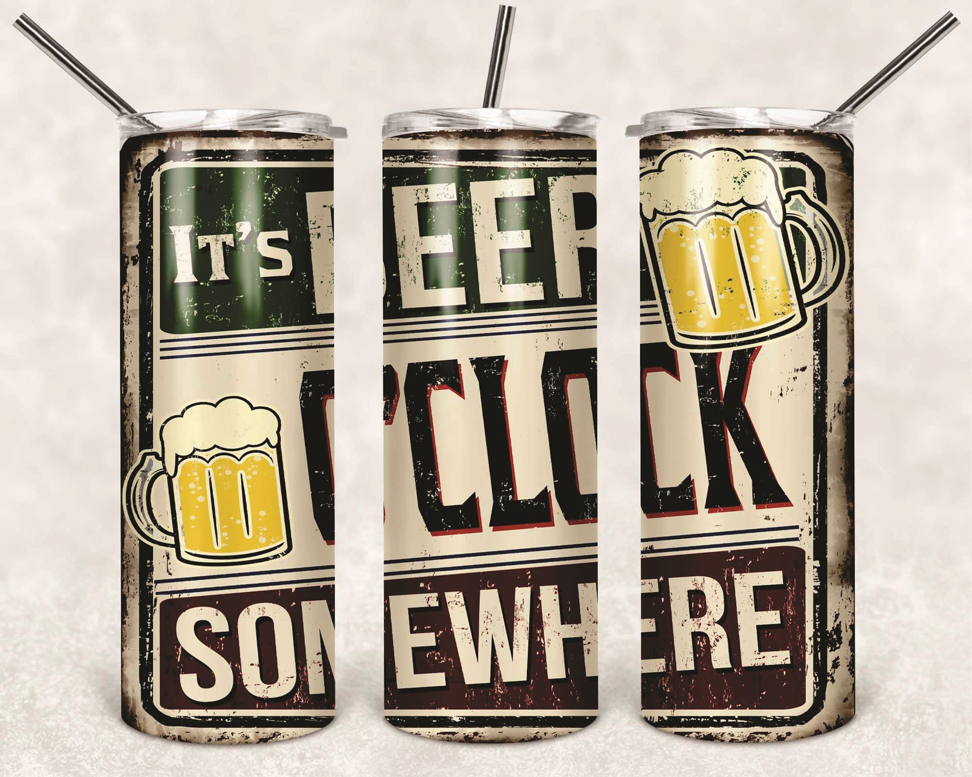 Tumbler - It’s Beer O’Clock Somewhere